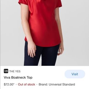 Universal Standard Viva boatneck blouse top